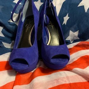 Wedges Royal blue Jessica Simpson